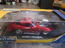Jada Toys Big-time Muscle 1963 Chevy Corvette Sting Ray Red Nib Damaged Box