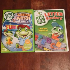 Lot of 2 Dvds Leap Frog- Talking Words Factory  Letter Factory