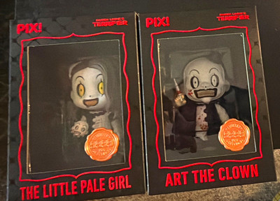 Thrilljoy Pix! Terrifier Art the Clown & Little Pale Girl Vinyl Figure Ltd 9999