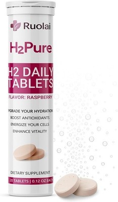 Ruolai H2pure Hydrogen Tablets   H2 Tabs   Fast-Dissolving Cellular Hydration