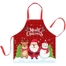 Kids Adjustable Kitchen Cooking Chef Apron Pockets Boys Girls Gardening