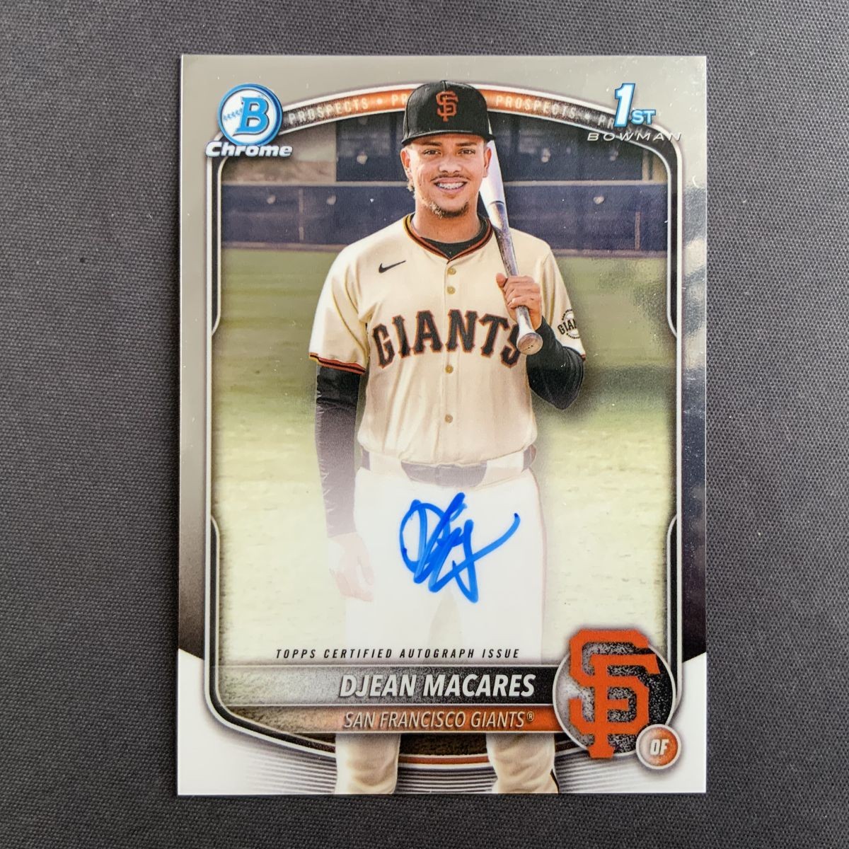 2025 Topps Bowman Chrome Djean Macares Auto Autograph 1ST RC Rookie #CPA-DM