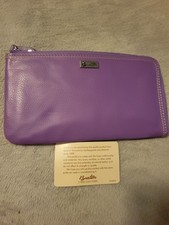 Nwt Buxton Leather Wallet Clutch Purple