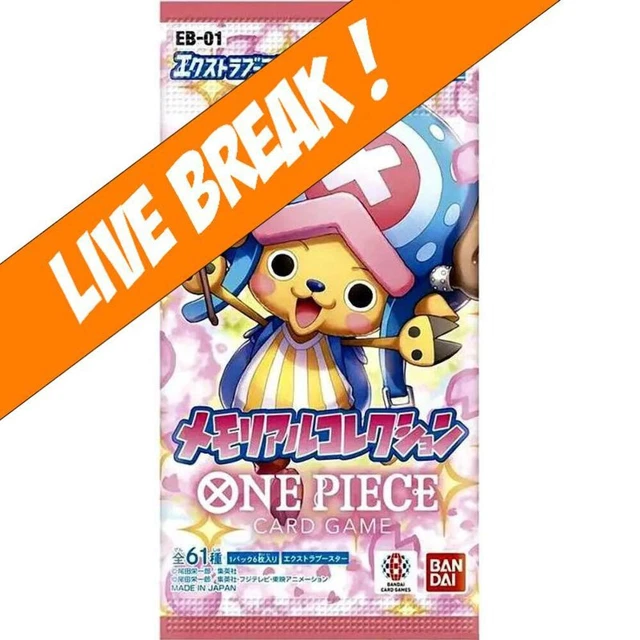 [ Live Break ] One Piece Card Game - Extra Booster Memorial Collection EB-01 Boo