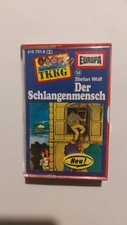 "TKKG" HÖRSPIEL FOLGE 14 " DER SCHLANGENMENSCH" auf MC " GELB geklebt "Selten"