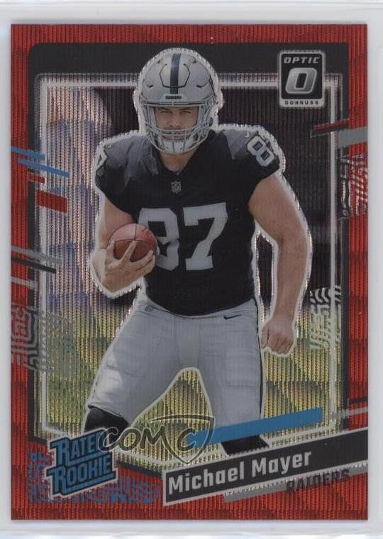 2023 Panini Donruss Rated Rookie Optic Preview Red Wave Prizm Michael Mayer 0rd2