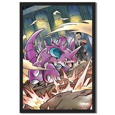 Pokemon Battle Scene Wall Art Canvas Oil Paintings Reproduction