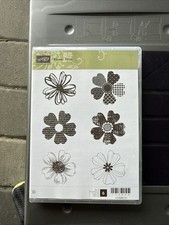 Stampin Up Flower Shop 130942 Cling Stamp Set Of 6 Stamps
