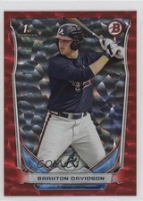 2014 Bowman Draft Red Ice 54/150 Braxton Davidson #DP28 0a2