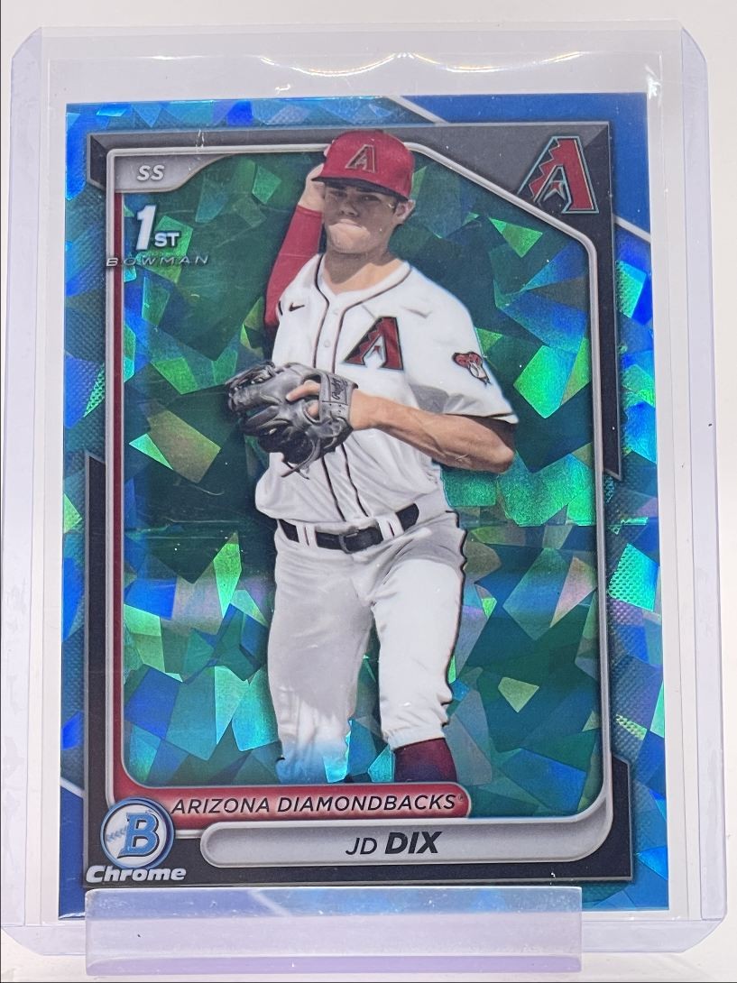 JD DIX 2024 BOWMAN CHROME DRAFT 1ST SAPPHIRE BASEBALL Q4362
