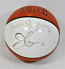 Milwaukee Bucks mini Spaulding basketball signed  Junior Bridgeman #2