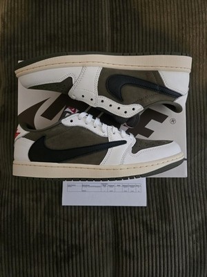 Nike Air Jordan 1 Low Travis Scott Medium Olive Eu42   Us8.5