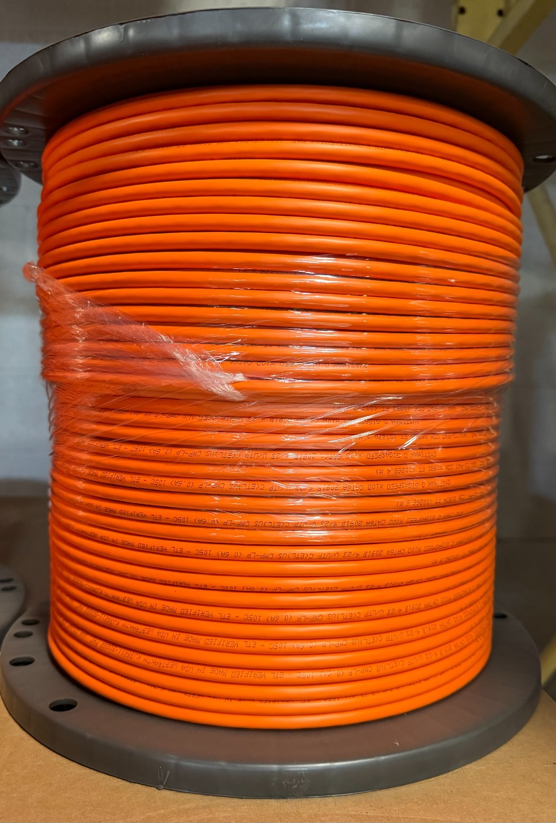 Commscope 2091B Orange Cat6A Plenum 760105908. 1000 ft Reel. New