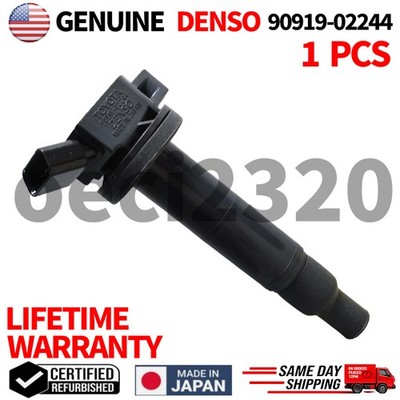 GENUINE DENSO x1 Ignition Coils For 2001-2012 Toyota Lexus Scion I4, 90919-02244
