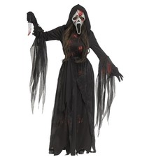 Fun World Women s Ghost Face Bloody Bling Costume Large Hooded Gown,...
