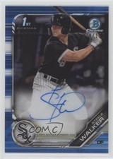 2019 Bowman Chrome Prospect Blue Refractor 48/150 Steele Walker #CPA-SW Auto 7m3