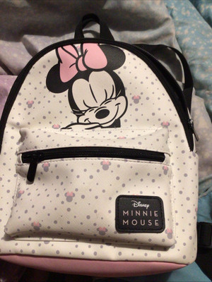 Disney Minnie Mouse Bioworld Mini Backpack Pink Hearts NWT