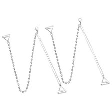 1 Pair Rhinestone Bra Underwear Shoulder Straps Adjustable Metal Chain Length