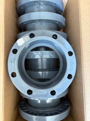 New Georg Fischer GF 854060 6'' PVC Sch 80 Van Stone Flange Easy Align