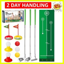 Toddler Golf Set, Retractable Toy Golf Clubs with Putting Mat  Storage Bag f...