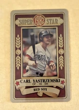 1982 PERMA GRAPHIC==GOLD==SUPER-STAR #-213 CARL YASTRZEMSKI==BOSTON RED SOX