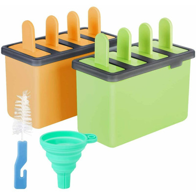 8x Eis Lolly Eis am Stiel Form Maschine mit Sticks Eis Gefroren Joghurt Groß UK