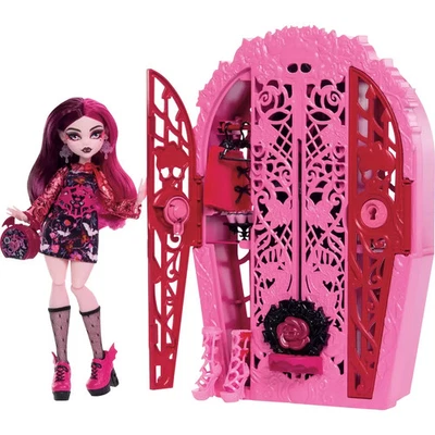 MATTEL Monster High Skulltimate Secrets Garden Mysteries Spielset, Draculaura Puppe mit