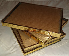 Set Of 4 Vintage Brass  Deep/Shadow Box Style...
