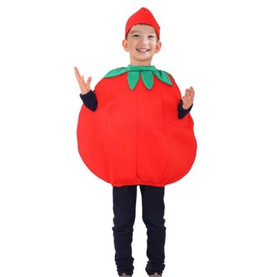 Kinder Tomatenkostüm Kinder Gemüsekostüm für Partyzubehör Maskerade