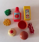 VINTAGE FISHER PRICE MISC. PLAYFOOD REPLACEMENT PIECES