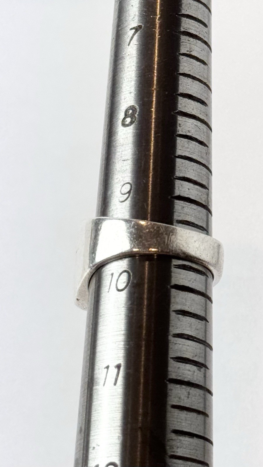 Solid Sterling Silver TH-36 Three Row Ring Sz 9.5… - image 10