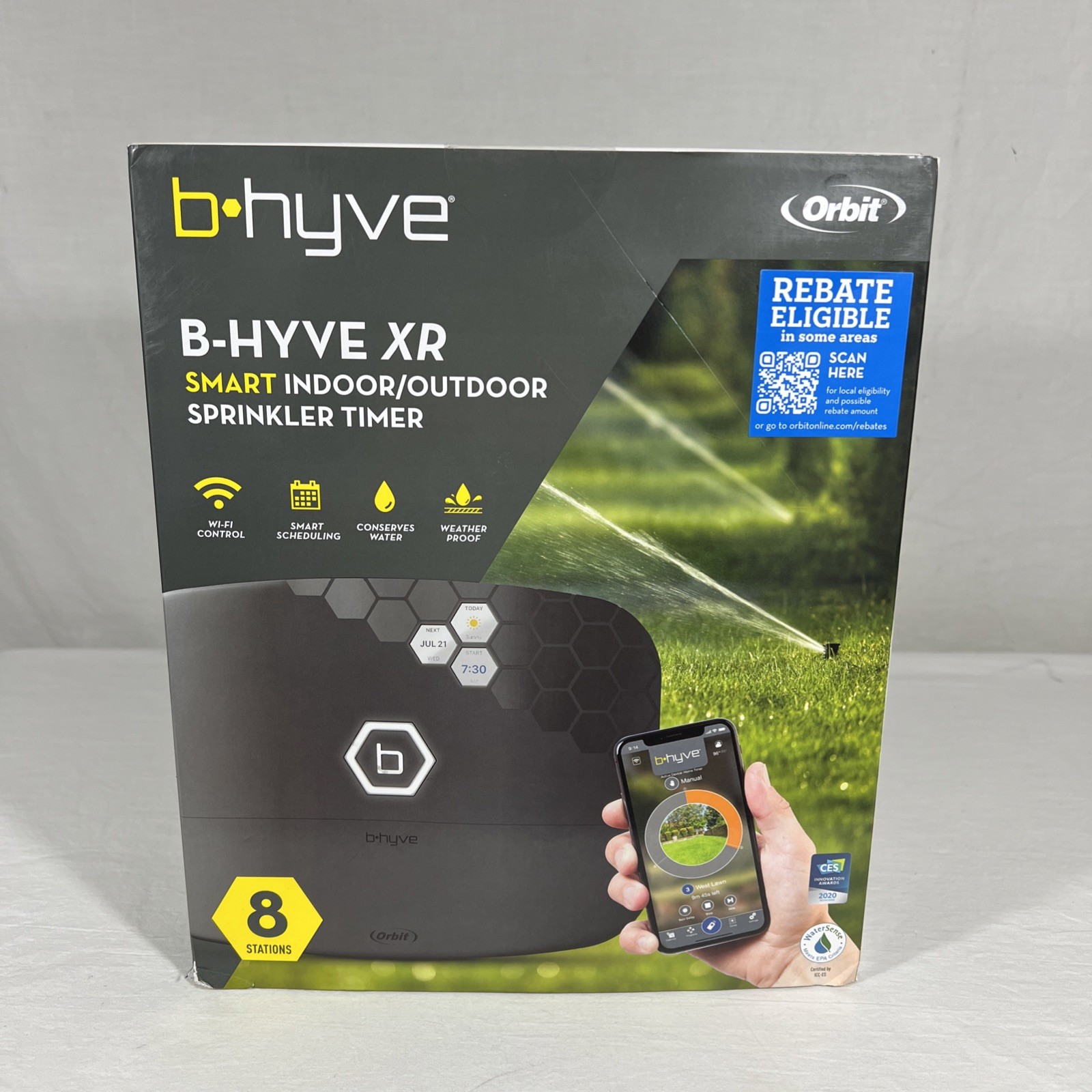 NEW Orbit 57985 B-Hyve XR 8-Zone Smart Wifi Indoor/Outdoor Sprinkler Controller
