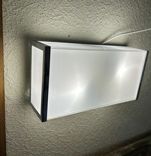 Applique Plafonnier Acier JEAN PERZEL Signée Ext Int Cf Photo 30/15 Cm H10