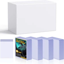 100 Toploaders and 100 Clear Sleeves,  35 PT Toploaders Card Protectors, 3