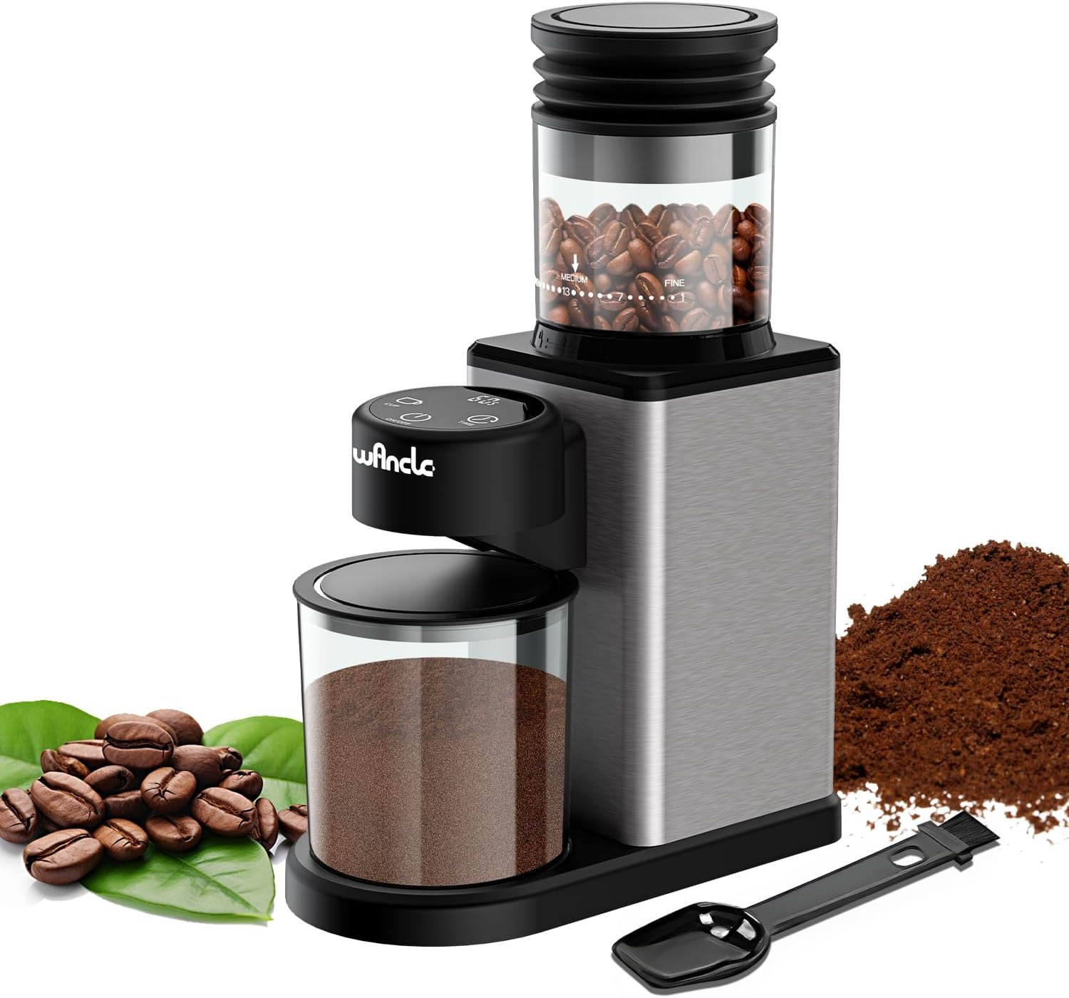 Conical Burr Electric Coffee Grinder with Touchscreen Coffee Bean Grinder - Prec