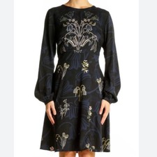 LOFT Valley Floral Flare Dress