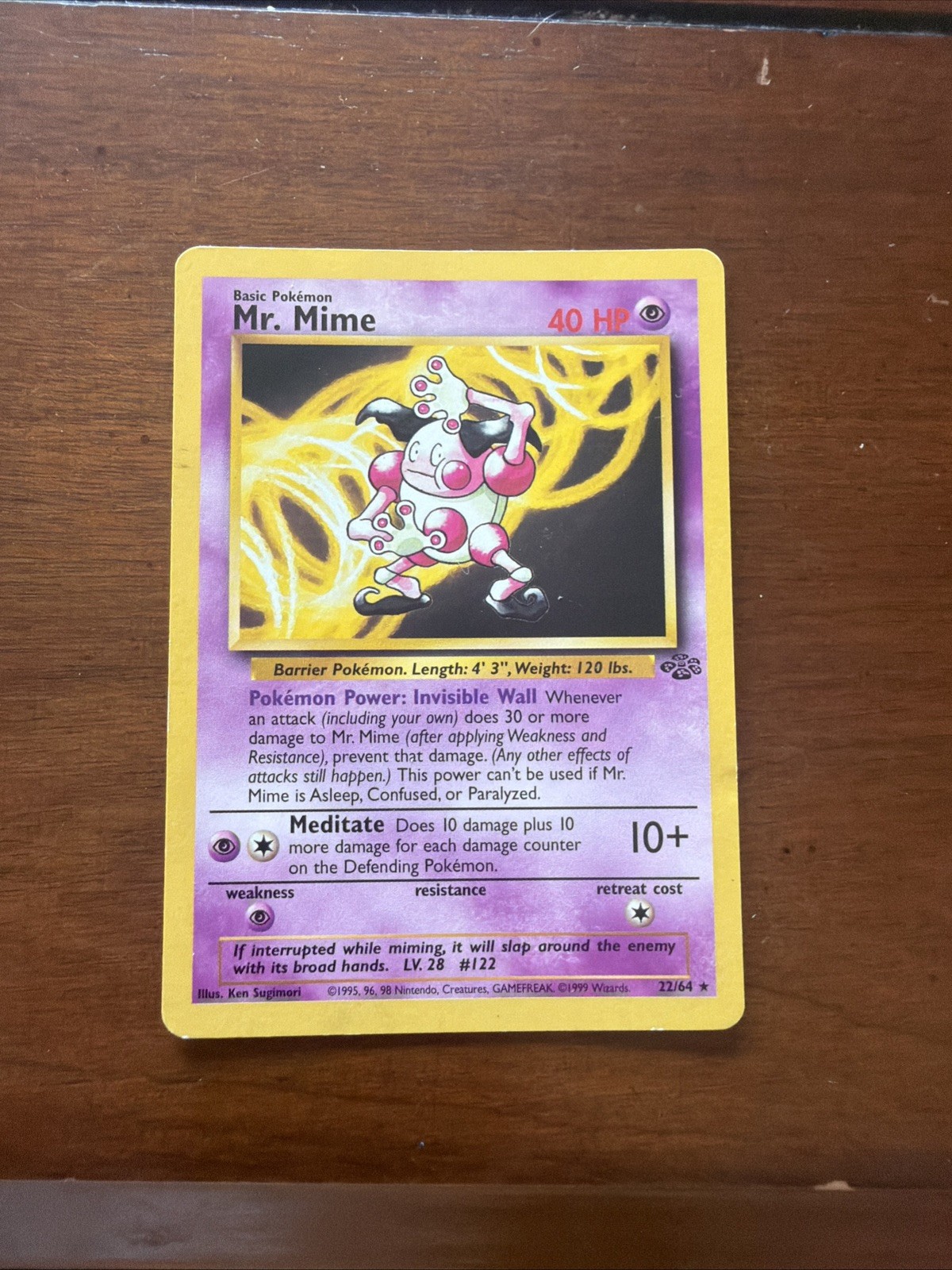 Pokemon TCG Mr. Mime 22/64 Jungle Non-Holo Rare