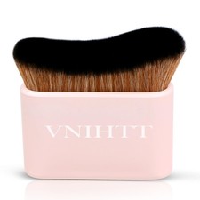 VNIHTT Kabuki Self Tanner Applicator Brush for Face and Body Pink