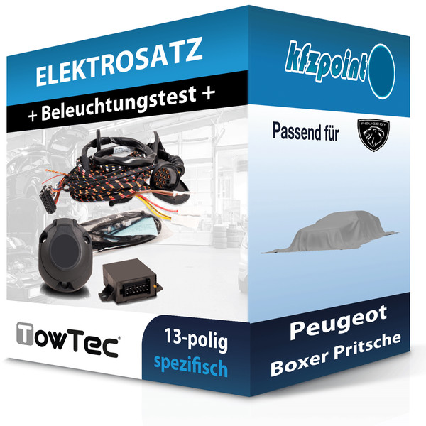 für Peugeot Boxer Pritsche 11- Towtec E-Satz 13Polig Fahrzeugspezifisch NEU-image
