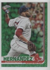 2019 Topps Chrome Update Target Green Refractor 73/99 Darwinzon Hernandez 2x6