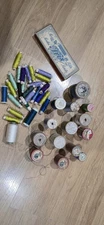 Lot Vintage Thread Spools. Silk & Linen