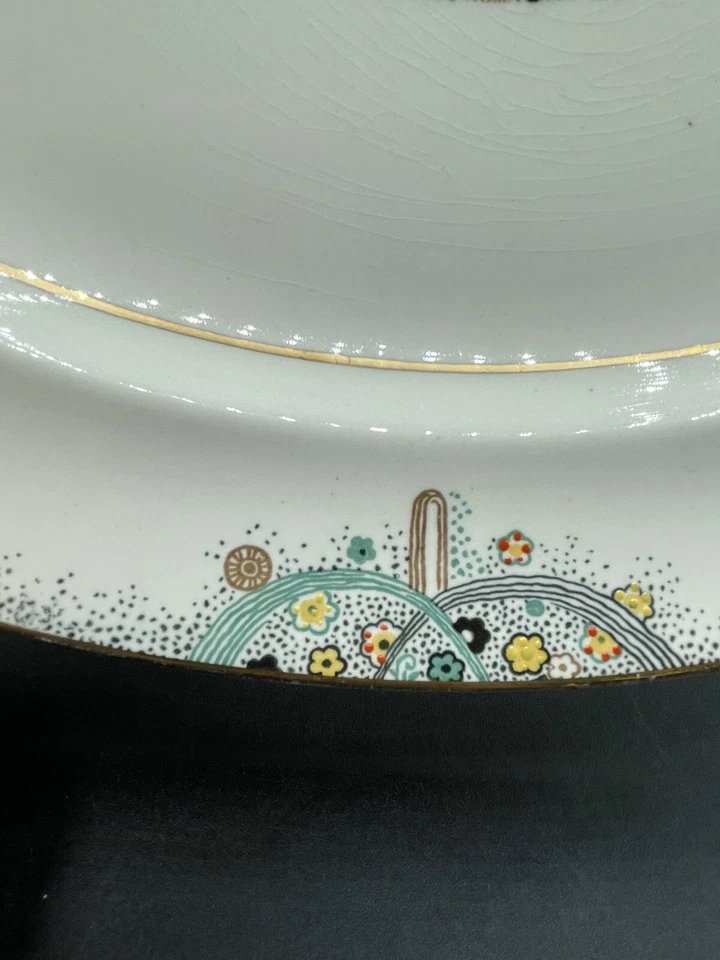 Antique RARE Pareek Les Fontaines 1925 Paris Art Exhibition JOHNSON BRO Platter - Image 3 of 4