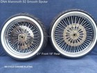 DNA Mammoth 52 Spoke Chrome Wheels Tires 2 Rotors Harley Softail Deluxe 08 23