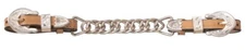 Western Show Curb Chain - Silver Buckles - Keeps - Tips 