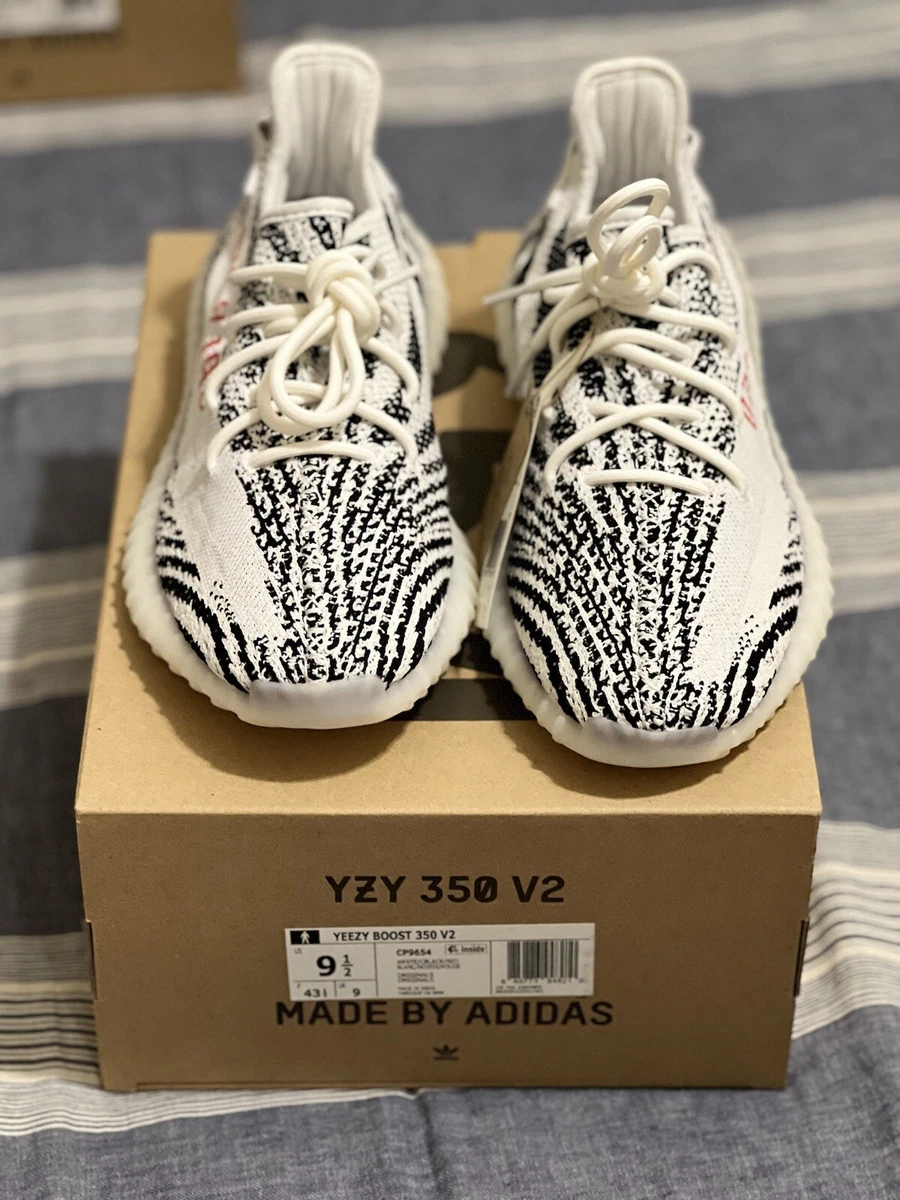 Size 9.5 - adidas Yeezy Boost 350 V2 Zebra Sample. 2022