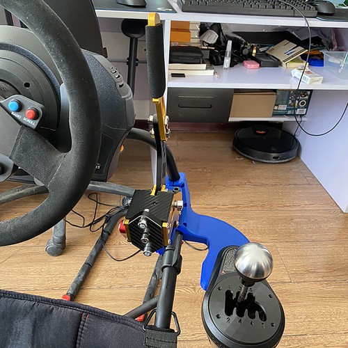 For Playseat Challenger Seat Th8a Shifter Gear Lever Bracket Handbrake Holder - Picture 8 of 12