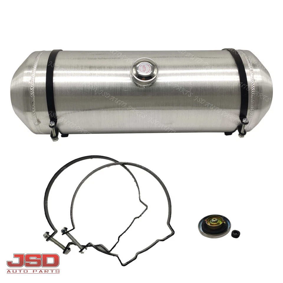 Tanque de gasolina/tanque de combustível de alumínio fiado com enchimento central 10 galões 10 x30 3/8 tomada NPT - Imagem 2 de 4