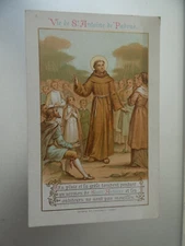 pious image life of st anthony the rain and the greile fall during a sermon