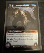 Nathar Wilderson War of the Elements WOW World of Warcraft TCG card game