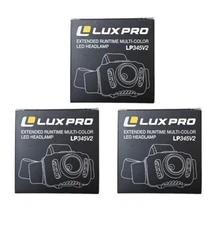 Lux-Pro 303-Lumen LED Headlamp Multi-Function 6 Settings New Lot of 3